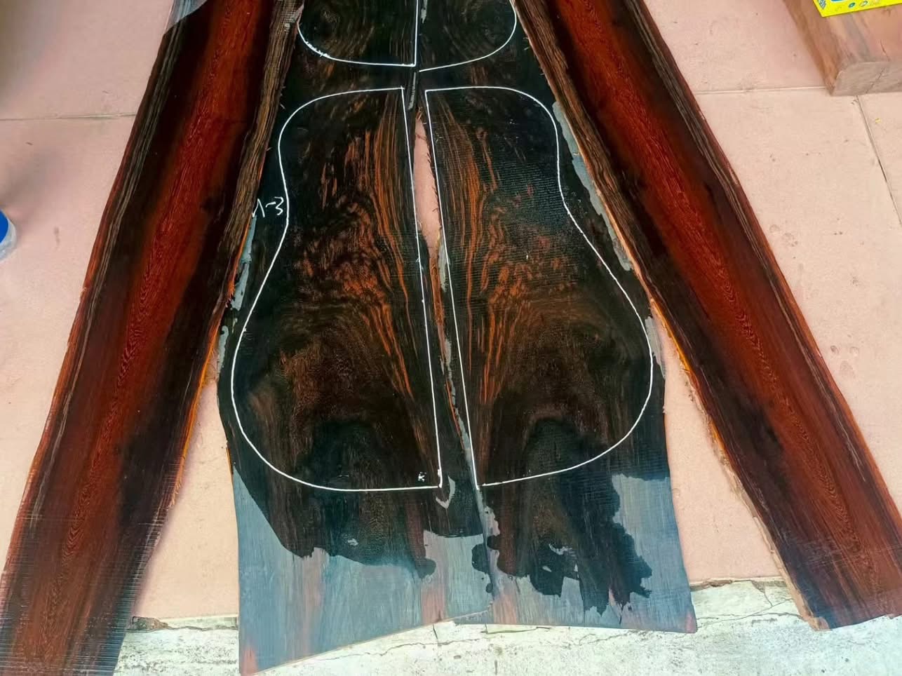 Burmese Blackwood Acoustic Guitar Set