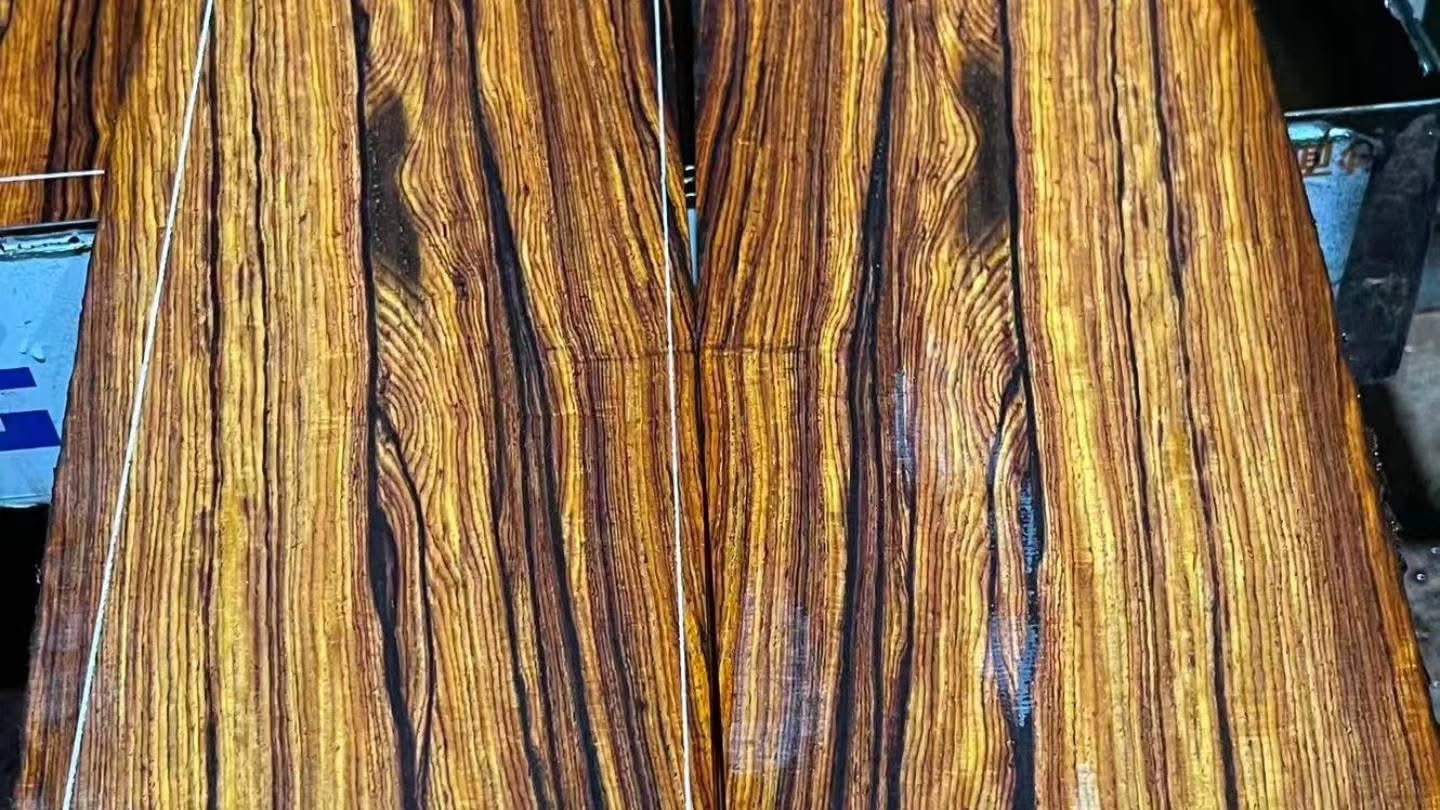 Striped Cocobolo Acoustic Guitar Set
