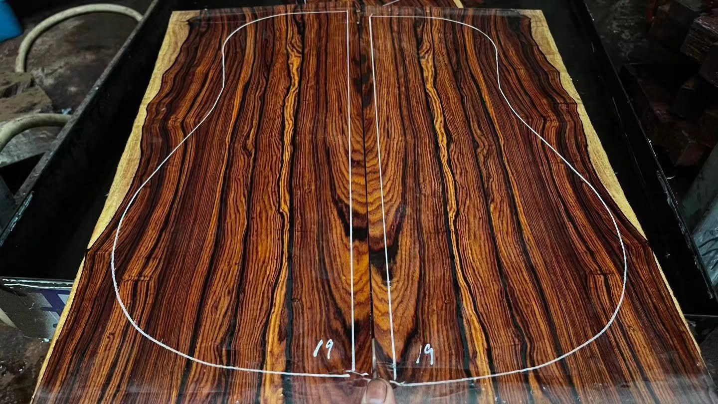 Striped Cocobolo Acoustic Guitar Set