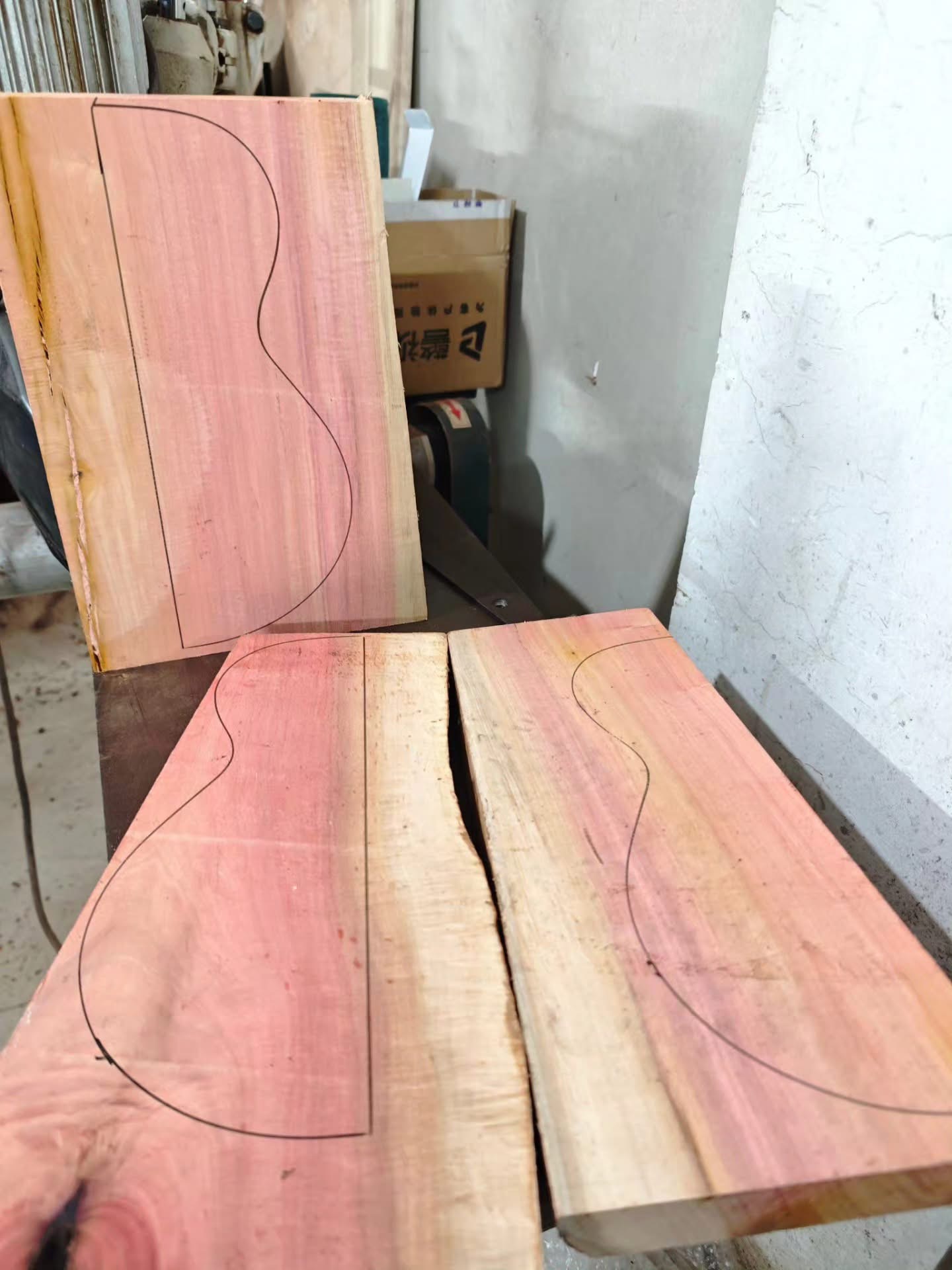 Pink Ivory Acoustic Guitar Back Set